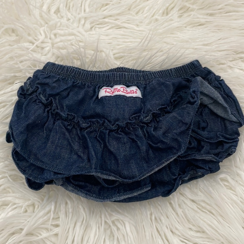 Toddler Ruffle Butts Denim Skirt